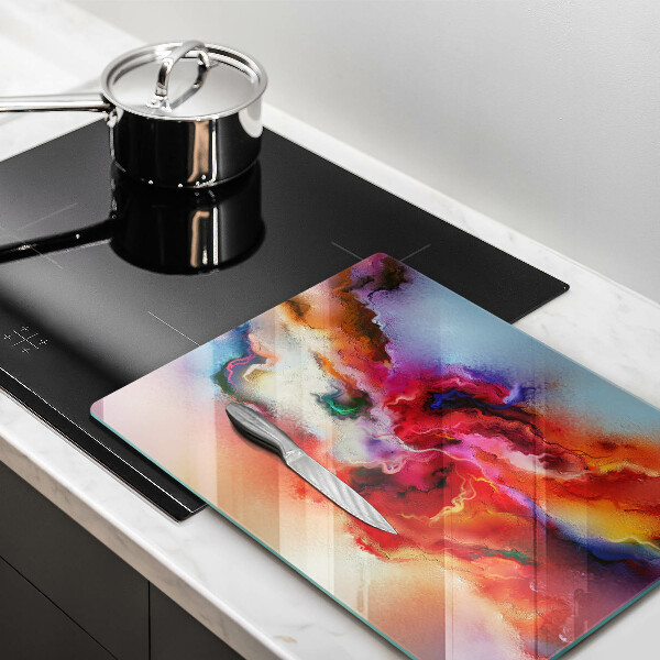 Kuchynská doska zo skla Dymová abstrakcia