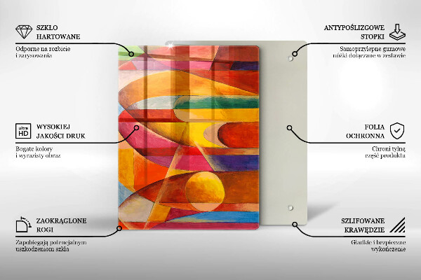 Kuchynská doska zo skla Textúra kameňa