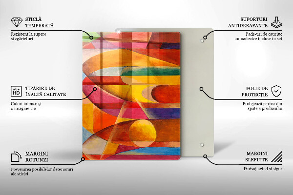 Kuchynská doska zo skla Textúra kameňa