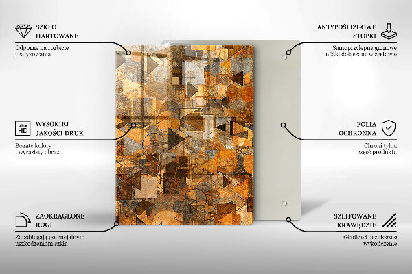 Kuchynská doska zo skla Kvapky vody