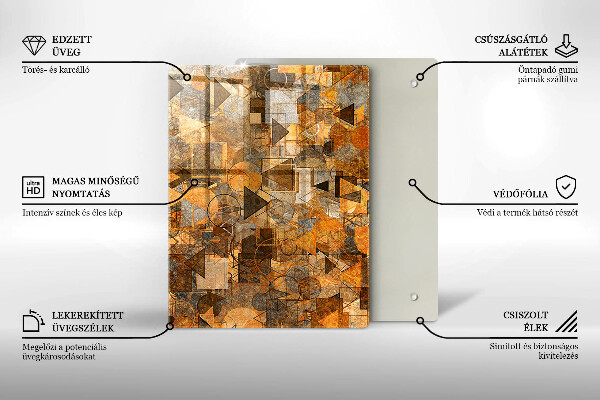 Kuchynská doska zo skla Kvapky vody