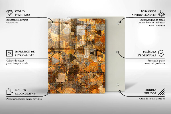 Kuchynská doska zo skla Kvapky vody