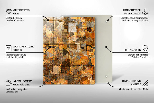 Kuchynská doska zo skla Kvapky vody