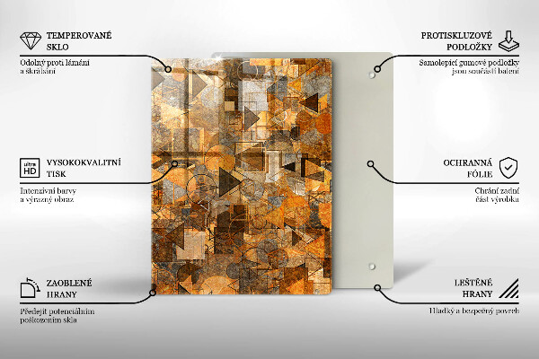 Kuchynská doska zo skla Kvapky vody