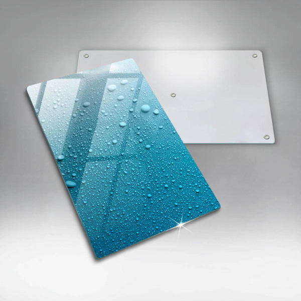 Kuchynská doska zo skla Kvapky vody