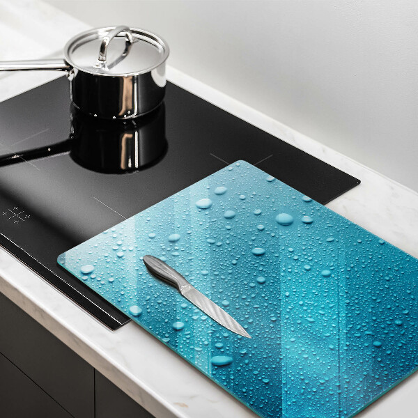 Kuchynská doska zo skla Kvapky vody