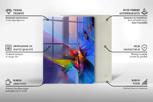 Kuchynská doska zo skla Nadýchané perie