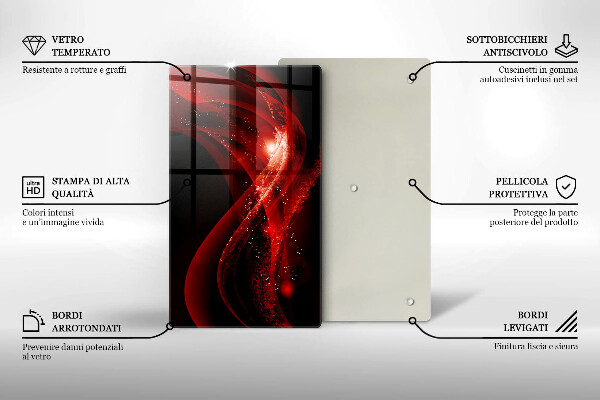 Kuchynská doska zo skla Moderná abstrakcia