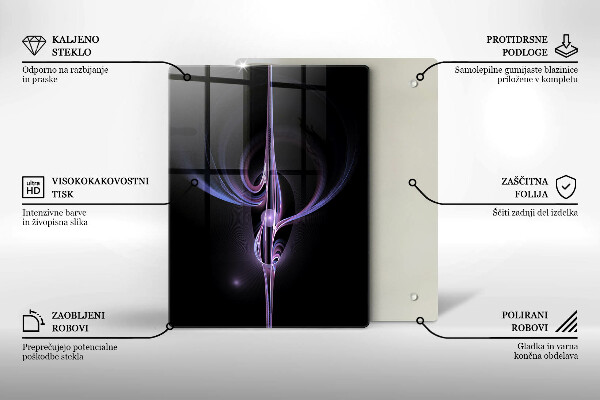 Kuchynská doska zo skla Moderná abstrakcia