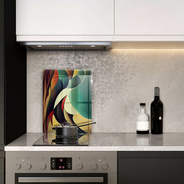 Kuchynská doska zo skla Tvarová abstrakcia