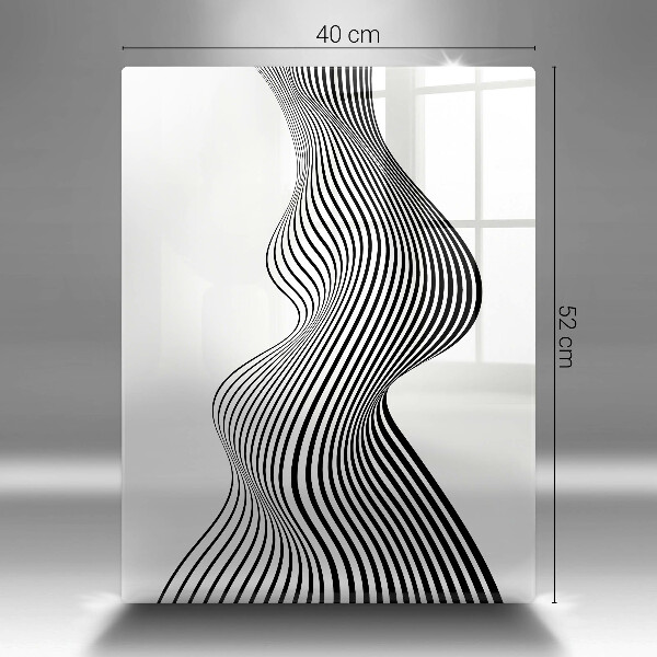 Kuchynská doska zo skla Lineárna abstrakcia