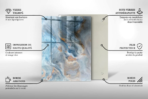 Kuchynská doska zo skla Lineárna abstrakcia