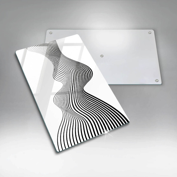 Kuchynská doska zo skla Lineárna abstrakcia