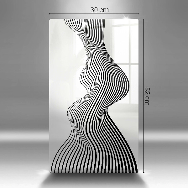 Kuchynská doska zo skla Lineárna abstrakcia