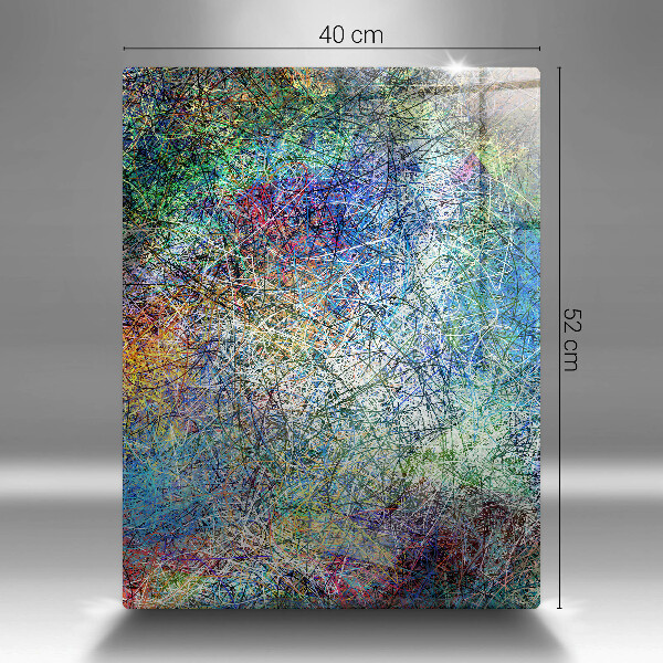 Kuchynská doska zo skla Farebná čiarová abstrakcia