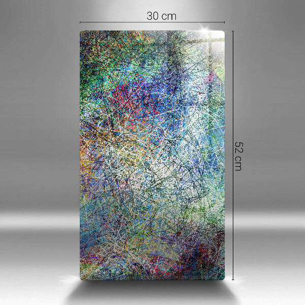 Kuchynská doska zo skla Farebná čiarová abstrakcia