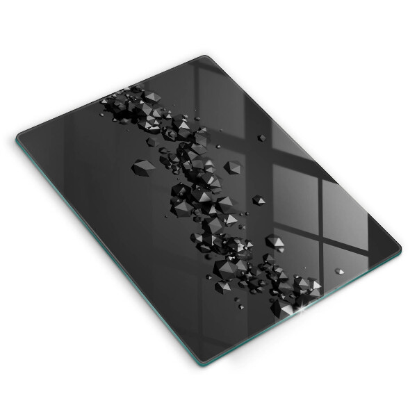 Kuchynská doska zo skla 3D abstrakcia tvarov