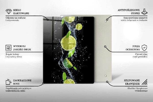 Kuchynská doska zo skla Boho vtáčie perie