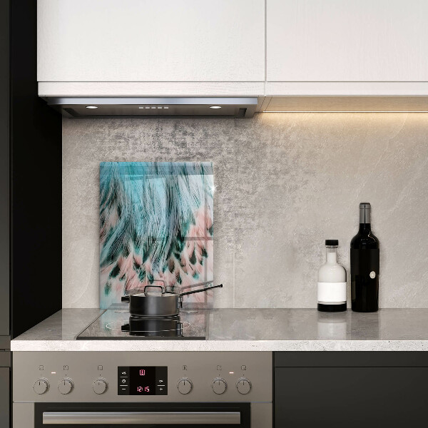 Kuchynská doska zo skla Boho vtáčie perie