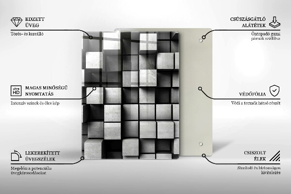 Kuchynská doska zo skla Betónové textúry pozadia