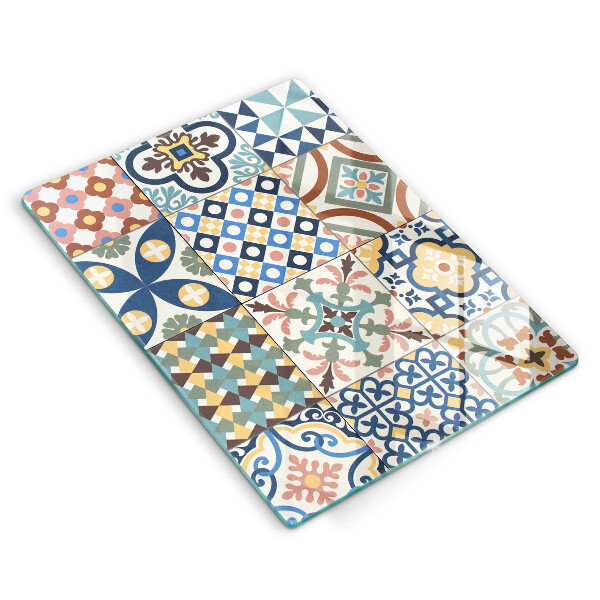 Kuchynská doska zo skla Dekoratívne dlaždice