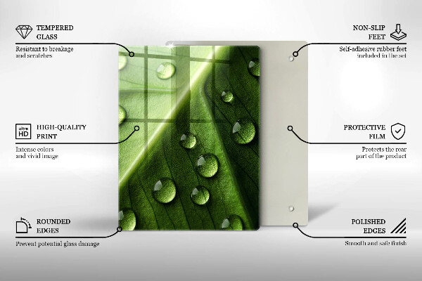 Kuchynská doska zo skla Dekoratívne dlaždice