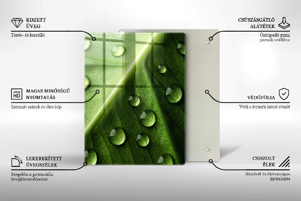 Kuchynská doska zo skla Dekoratívne dlaždice