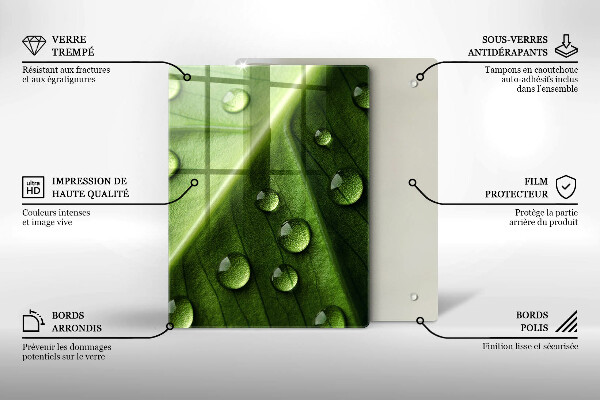 Kuchynská doska zo skla Dekoratívne dlaždice
