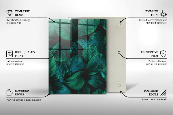 Sklenená doska na krájanie Textúra so zlatom