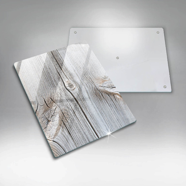 Sklenená doska na krájanie Svetlá štruktúra dreva