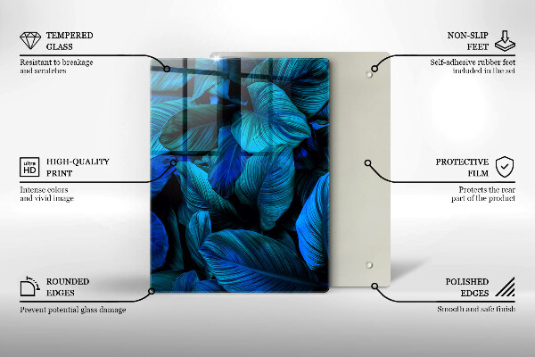 Sklenená doska na krájanie Svetlá štruktúra dreva