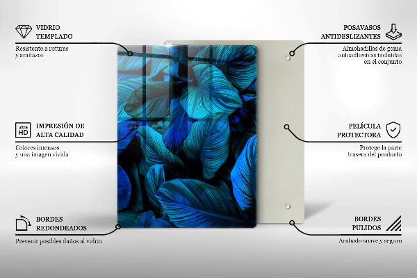 Sklenená doska na krájanie Svetlá štruktúra dreva