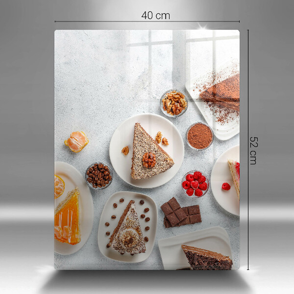 Sklenená doska na krájanie Sladkosť koláča