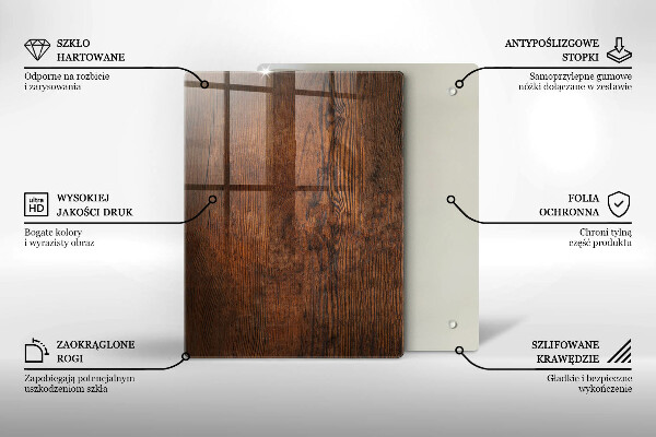 Sklenená doska na krájanie vianočné dekorácie