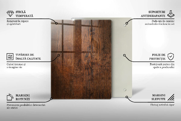 Sklenená doska na krájanie vianočné dekorácie