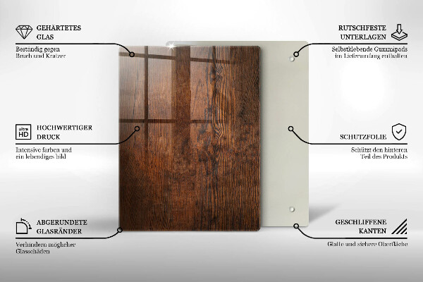 Sklenená doska na krájanie vianočné dekorácie