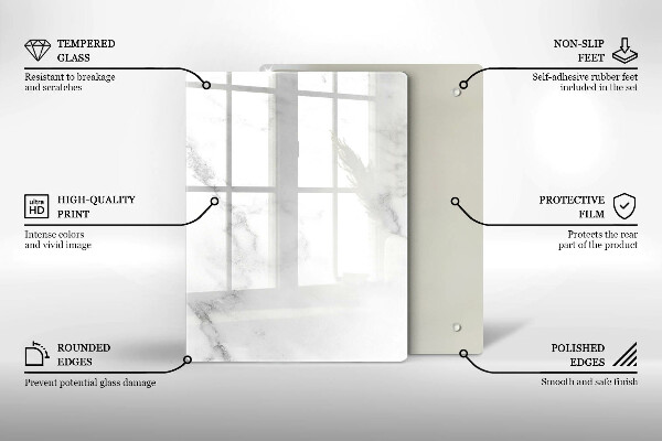 Sklenená doska na krájanie Kávové zrná