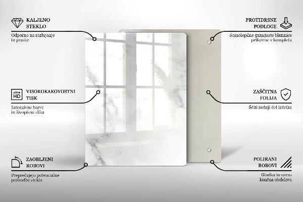 Sklenená doska na krájanie Kávové zrná