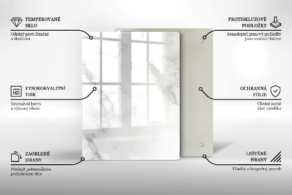 Sklenená doska na krájanie Kávové zrná