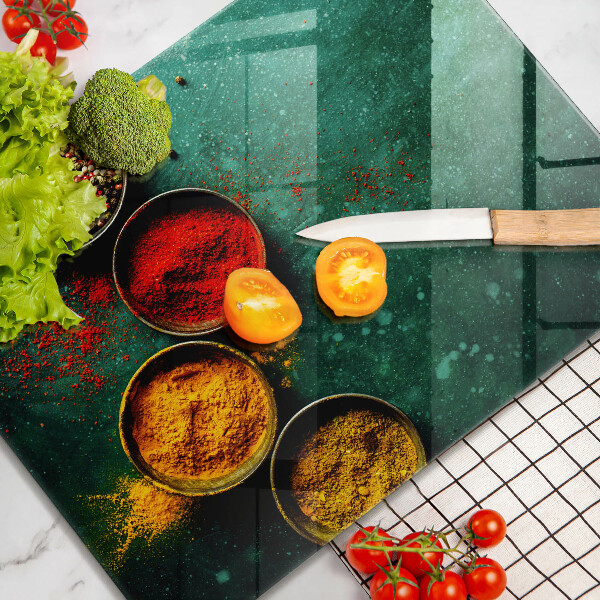 Sklenená doska na krájanie Orientálne korenie