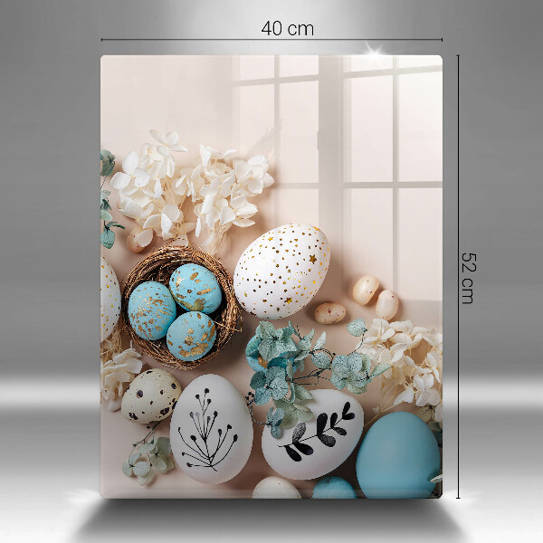 Sklenená doska na krájanie Veľkonočné ozdoby