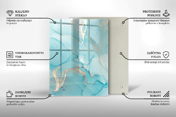 Sklenená doska na krájanie Veľkonočné ozdoby