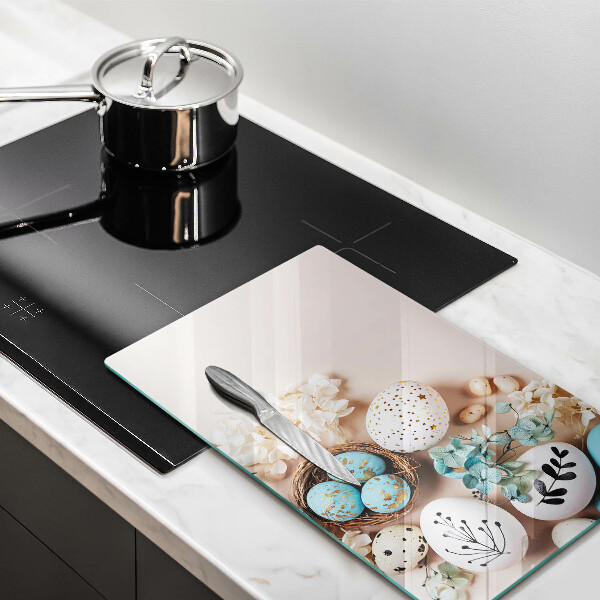 Sklenená doska na krájanie Veľkonočné ozdoby