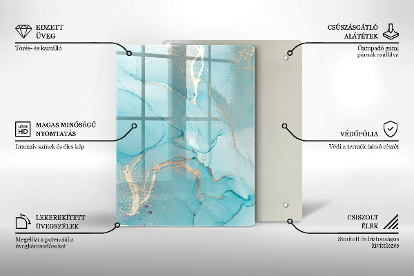 Sklenená doska na krájanie Veľkonočné ozdoby