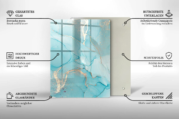 Sklenená doska na krájanie Veľkonočné ozdoby