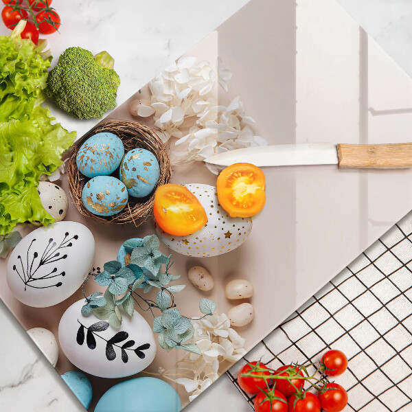Sklenená doska na krájanie Veľkonočné ozdoby