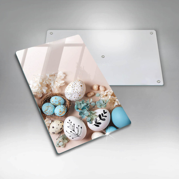 Sklenená doska na krájanie Veľkonočné ozdoby