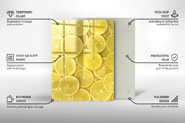 Sklenená doska na krájanie Farebné cukríky