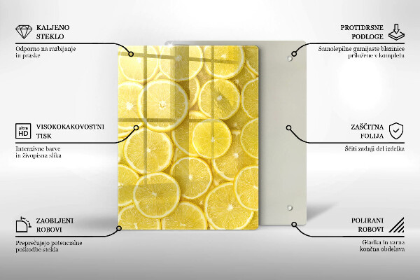 Sklenená doska na krájanie Farebné cukríky