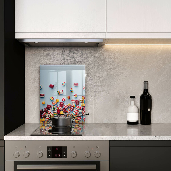 Sklenená doska na krájanie Farebné cukríky